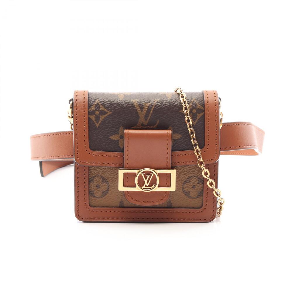 Louis Vuitton Dauphine Bum bag Monogram Reverse Waist Bag Body Canvas Leather